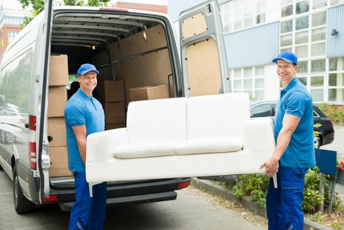 Professional removal team assisting with the move