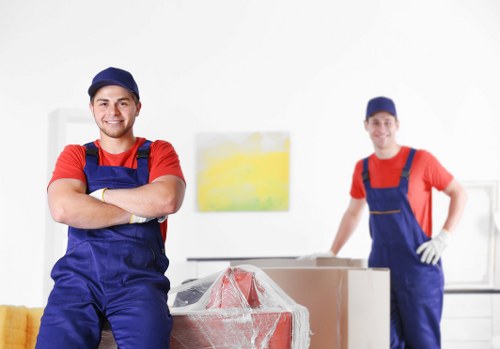 Man and Van service team packing items