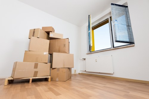 Professional movers handling a small office relocation